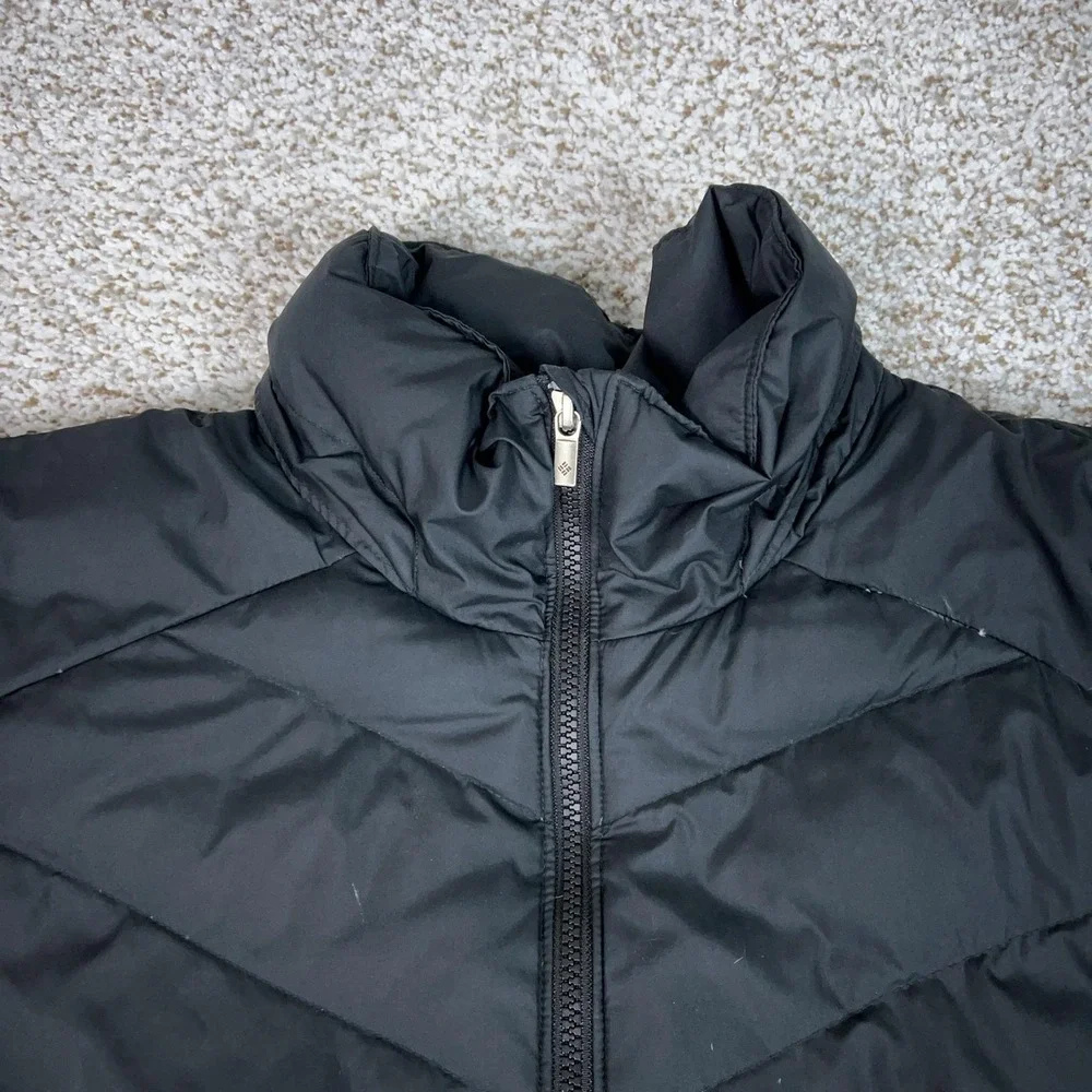 Columbia Coat Womens 3X Black Long Down Puffer Jacket Winter Outdoor Ski Parka